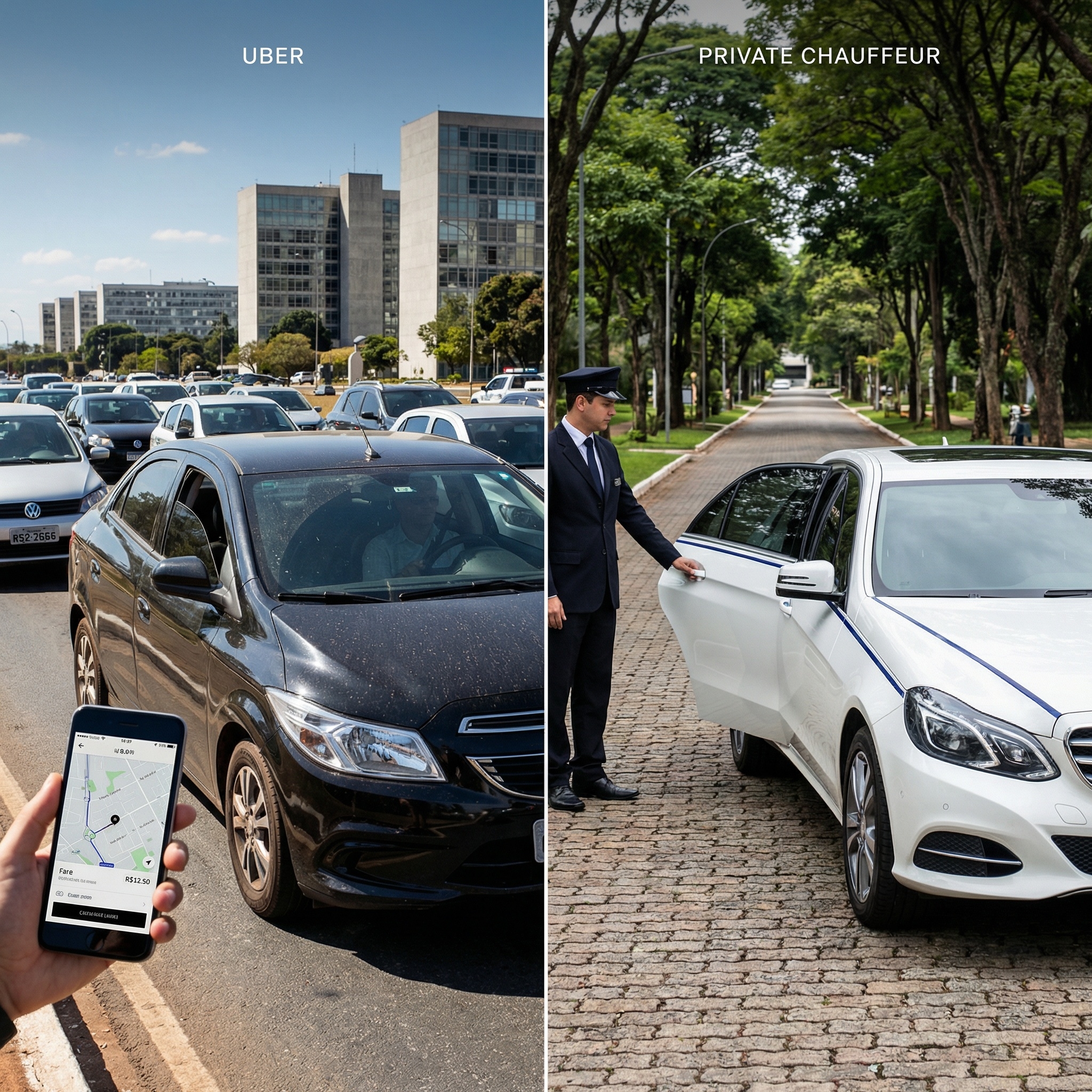 Transporte Executivo ou Uber Black em Brasília: Qual Escolher?